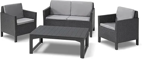 Allibert Polyrattan Balkon und Garten Lounge-Set 