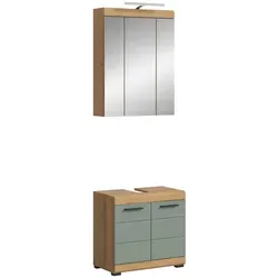 Badmöbel-Set SCHLOONSEE 2-teilig mit LED-Beleuchtung von MID.YOU