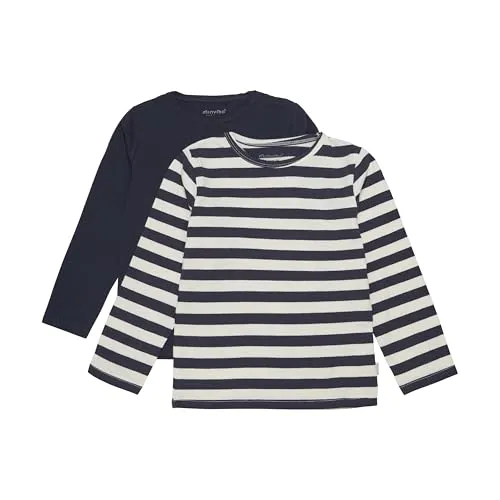 Minymo Kid's Basic 34 Longsleeve T-Shirt L/S (2-Pack) blau - Praktisches Longsleeve im Doppelpack in Blau, Größe 134. Ideal für den Alltag, aus 95% Baumwolle und 5% Elasthan für besten Tragekomfort. Entdecken Sie weitere Angebote von Minymo bei Bergfreunde.de!
