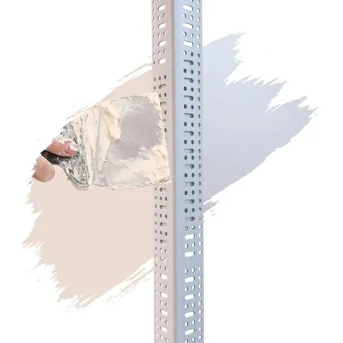 ProfileXXL PVC Eckwinkel, Eckprofil, Kantenschutz Trockenbau 2,5m Weiß 34 x 34mm Profile aus hart PVC, für Innenbau Trockenbau