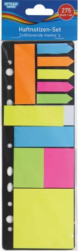 Haftnotizblock Set sortiert