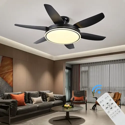 Eurohandisplay Deckenventilator mit LED und Fernbedienung