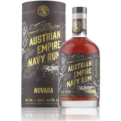 AUSTRIAN EMPIRE NAVY NOVARA RUM - 40% vol, 10 Jahre gereift - Rum aus Großbritannien mit 40% Alkoholgehalt, 10 Jahre gereift und in einer eleganten 0,7L Flasche – ein Genuss für Rum-Liebhaber.