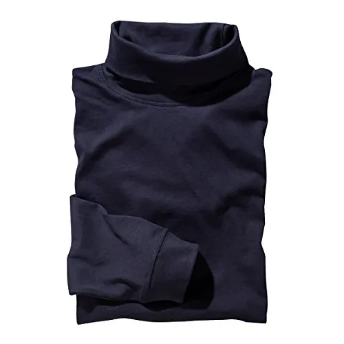 Redfield Rollkragen-Langarmshirt Übergröße dunkelblau