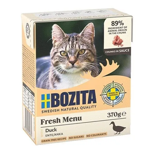 Bozita Katzen-Nassfutter Häppchen in Sauce mit Ente 370 g von Bozita