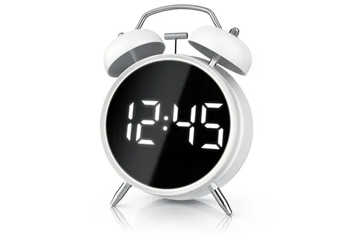 BEARWARE Digitaler Retro-Wecker mit Lichtring