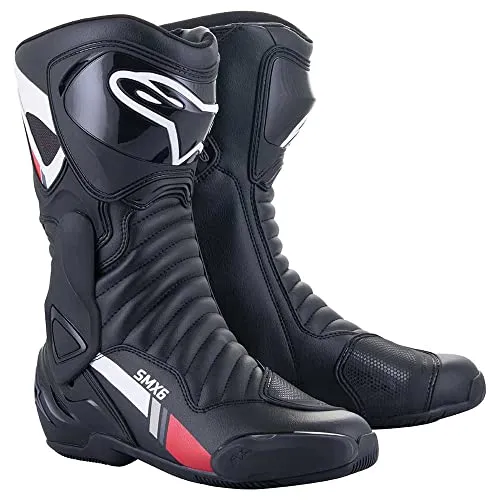 Alpinestars SMX-6 V2 Motorradstiefel Gr. 40 - Sportstiefel für Onroad-Aktivitäten, gefertigt aus strapazierfähiger Mikrofaser mit Schienbeinprotektoren für optimalen Schutz und Komfort.