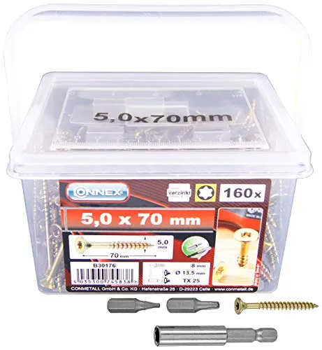 Connex Universalschrauben 5,0 x 70 mm von Connex
