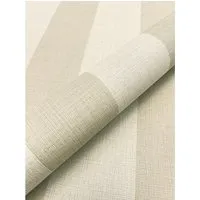 Newroom Vliestapete Beige - Klassische Streifentapete für jeden Raum - Streifentapete im Landhausstil, ideal für Wohnzimmer, Schlafzimmer oder Küche, mit natürlicher Textil-Optik und vielseitigem Design.