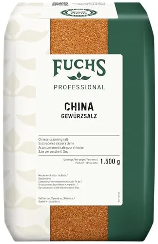 Fuchs Professional - China Gewürzsalz 1,5 kg | Vielseitiges asiatisches Gewürz für Großverbraucher - Entdecken Sie das China Gewürzsalz von Fuchs Professional: Ideal für Fleisch, Fisch und Gemüse. Verleiht Ihren Gerichten ein authentisches fernöstliches Aroma - ganz ohne zusätzliches Salzen. Perfekt für den professionellen Einsatz!