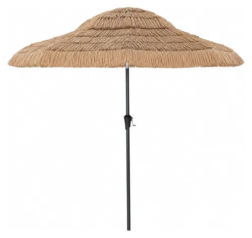 KOMFOTTEU Sonnenschirm Hawaii, Ø 275 cm – Knickbarer Strandschirm mit stabilem Gestell