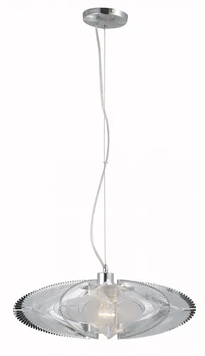 Elegante Pendelleuchte in Chrom mit Seidenlampenschirm - Lampen - Stilvolle Hängelampe für Esszimmer und Wohnzimmer, individuell dimmbar mit E27 Fassung, aus hochwertigem Metall und Seide gefertigt, ideal für ein elegantes Ambiente.