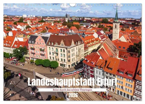 Drachenkind-Fotografie Kalender: Erfurt - Das Herz Thüringens - Kalender 2025 mit 14 Seiten, präsentiert beeindruckende Architektur und Kunstbilder aus Erfurt, ideal für Liebhaber von Reiseführern und deutscher Kultur.