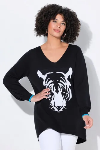 Angel of Style Rollkragenpullover Pullover bequeme Passform Tiger-Motiv