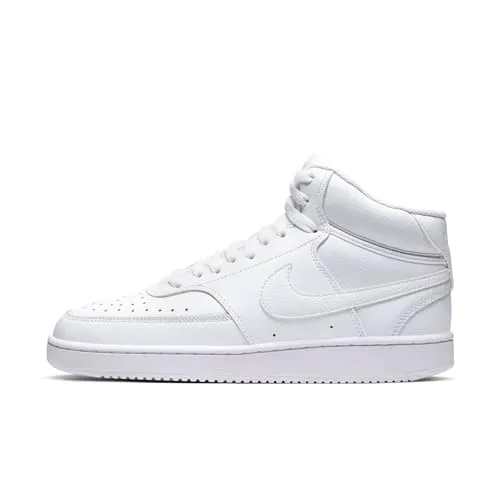 Nike Damen Court Vision Mid Sneaker - Stilvoller Tragekomfort in Weiß, 40 EU - Damen-Sneaker mit stabiler Gummiaußensohle für langanhaltenden Tragekomfort und modisches Design von Nike.