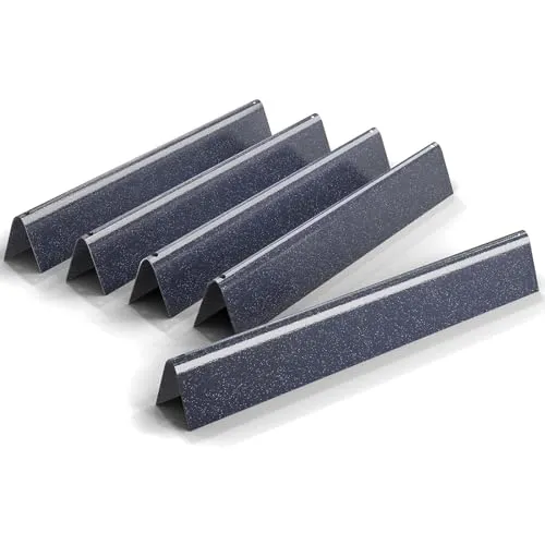 GFTIME 44,5cm 7621 Flavorizer Bars für Weber Genesis E/S-310 320 330 (2011-2016 mit vorderen Brennerknöpfen), Nicht Kompatible mit Genesis II Serie, Aromaschienen Ersatzteile 7620, 5 Pack