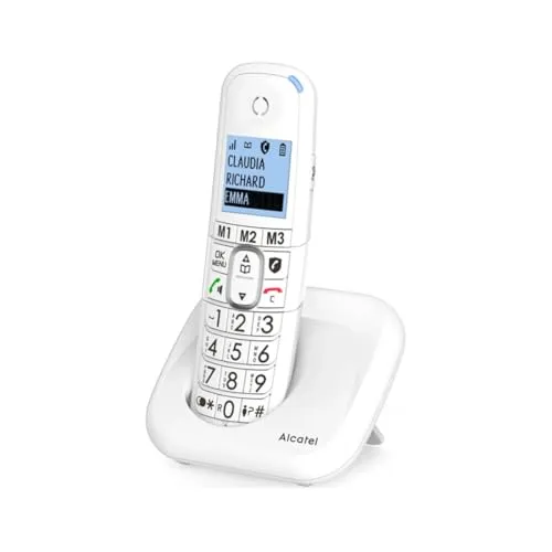 Alcatel XL785 Combo Weiß - Festnetztelefon - Festnetztelefon mit schnurloser Handhabung und integrierter Freisprechfunktion für hohen Komfort im Alltag.