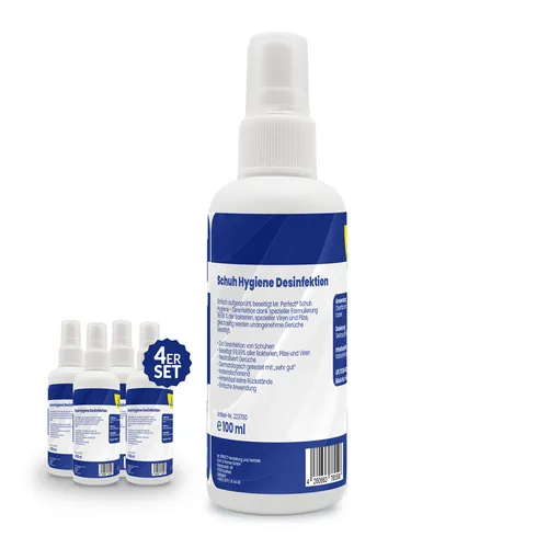 Mr. Perfect Hygiene Schuhdesinfektion 4x100ml Anti Pilz Desinfektionsmittel