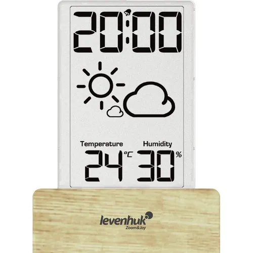 Levenhuk Wezzer BASE L60 Thermohygrometer Wetterstation - Wetterstation mit Thermohygrometer, präzise Temperatur- und Luftfeuchtigkeitsmessung für ein gesundes Raumklima.