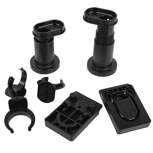 Produktbild sarcia.eu METOD Schwarz höhenverstellbare Beine, 8cm (1, Schwarz)