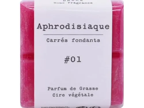 Duftzauber Tabs – Aroma-Schmelzlinge aus Duftwachs | Schmelztabletten für Duftlampen & Wachswärmer | Aromawachs für intensives Dufterlebnis (Quadrat, Nr.01 - APHRODISIAQUE)