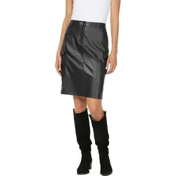 Heine Kunstlederrock in Schwarz - 38 von Heine