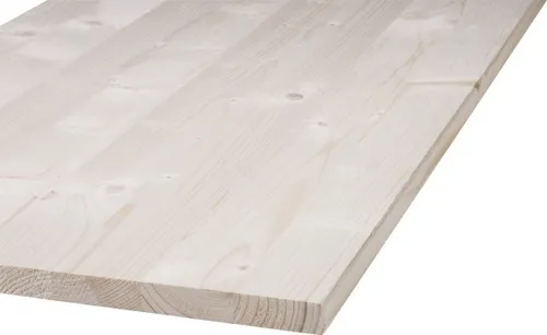 Leimholz Fichte 800 x 300 x 18 mm Kanten gefast Oberfläche: geschliffen