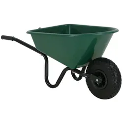 RLW Kinderschubkarre 30 ltr. grün - Schubkarren für Kinder, ideal für Gartenarbeit mit 30 l Kapazität, leicht und stabil, pannensicheres Rad für müheloses Manövrieren.