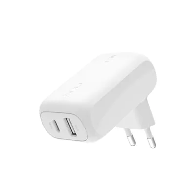 Belkin BOOST Charge 42W Ladegerät - 30W USB-C & 12W USB-A, Schnellladen für iPhone und Samsung in nur 21 Minuten, umweltfreundlich und kompakt