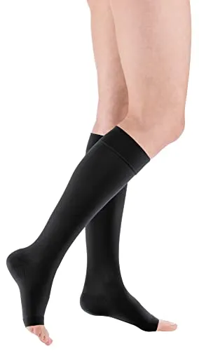 mediven comfort CCL2 AD Kompressionsstrümpfe normal (39-44 cm) o. Fußspitze Trikotabschlussrand IV schwarz