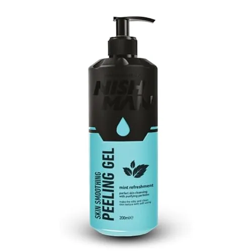 NISHMAN Hautberuhigendes Peeling Gel mit Erfrischender Minze 200ml