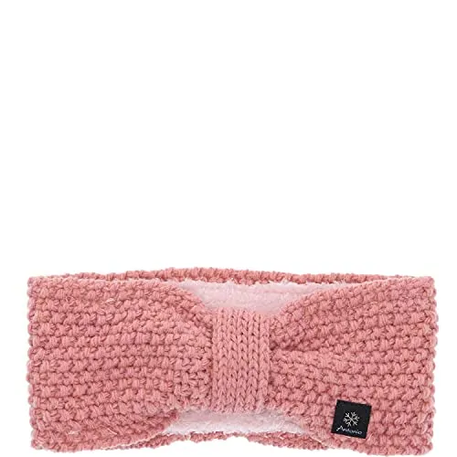 Antonio Damen Strickstirnband mit Fleece rose