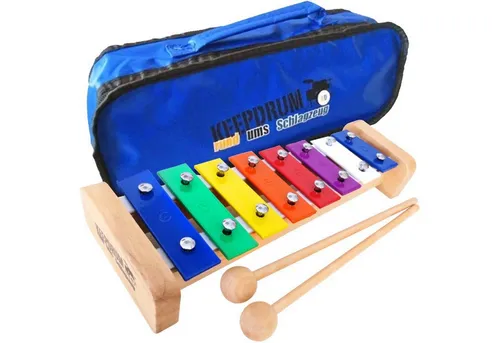 keepdrum KGS1 Glockenspiel für Kinder mit Tragetasche MB01 von keepdrum