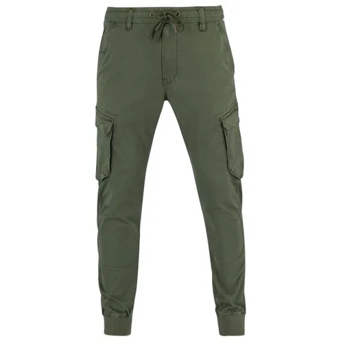 Reell Reflex Rib Cargo Olive S long - Wanderhosen mit flexibler Twill-Konstruktion, bequemen Kordelzug und asymmetrischen Cargotaschen für optimale Bewegungsfreiheit und Funktionalität.