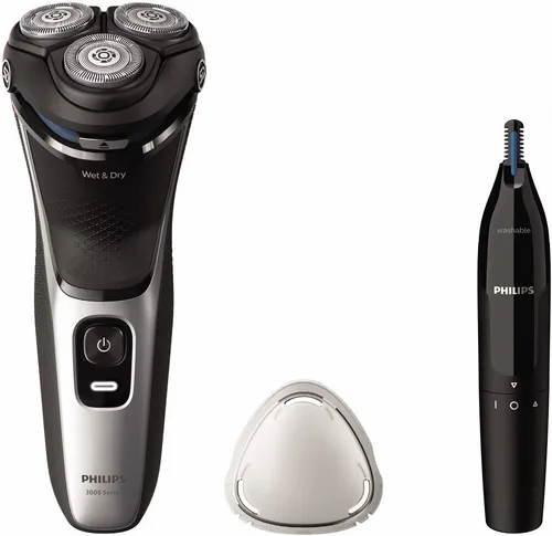 Philips Shaver 3000 Series S3143/02 - Rotationsrasierer für Herren, sanfte Rasur für empfindliche Haut und einfache Handhabung