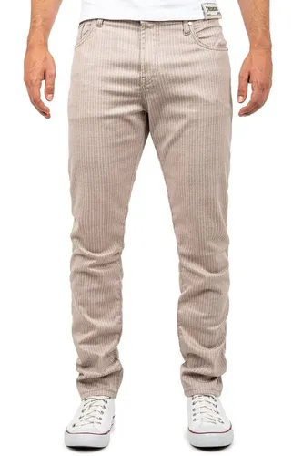 Cipo & Baxx Stoffhose Herren slim fit Hose Mid Waist BA-CD841 mit schlichten Streifen und 5-Pocket-Style