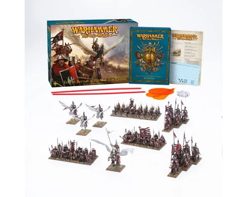 Warhammer The Old World: Core Set - Kingdom of Bretonnia Edition - Tabletop Spiel mit 76 Miniaturen, inklusive Ritter und Bogenschützen. Übernimm das Kommando und führe deine Armee zum Sieg in der legendären Welt von Warhammer.