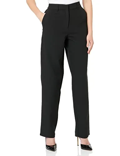 Vila Damen Vikamma Hw Pant - Noos Hose, Schwarz, 40 EU