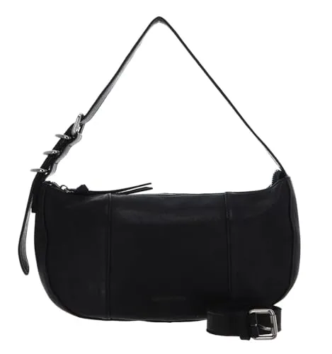 FredsBruder Ride Easy Schultertasche aus Leder 30 cm, schwarz - Handtaschen mit hochwertigem Leder, stilvolles Design und praktische Größe für den Alltag.