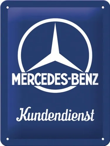 Blechschild Mercedes Benz - Kundendienst