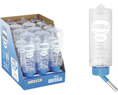 Kleintiertränke Karlie Classic Trinkflasche M Kunststoff 300 ml, Nippeltränke, c