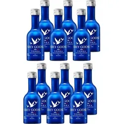 Grey Goose Vodka Miniatur 50ml – 40% Vol. – 12er-Set