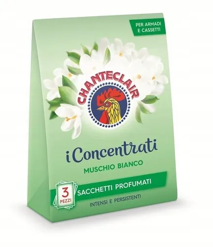 Sacchetti Profumati Duftsäckchen 3 PZ Muschino Bianco 36g- Chante Clair