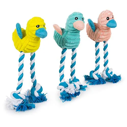 Little Petface Hundespielzeug aud Kord mit langen Beinen