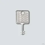 Siedle 210007019-00 Schlüssel für Montagerahmen MR 511/512/5