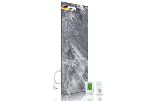 Marwona GmbH Infrarotheizung Shadow Grey 800 W mit Funk-Thermostat