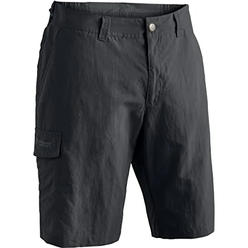 Maier Sports Herren Bermuda Main, Black, Größe 62 - Wanderhosen aus reißfestem, schnell trocknendem dryprotec Material, ideal für Outdoor-Aktivitäten mit elastischem Bund und Beintasche für höchsten Tragekomfort.