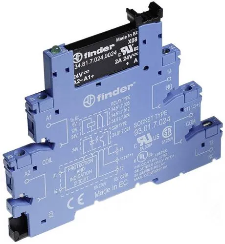 Finder Halbleiterrelais 38.81.7.024.8240 2A Schaltspannung (max.): 240 V/AC 1St.