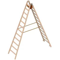 Layher 1053 Holzstehleiter 2x12 Sprossen von Layher