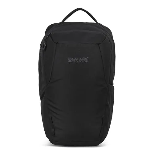 Regatta Rucksack Voyad 20L aus strapazierfähigem, wasserabweisendem Ripstop-Gewebe & verschließbaren Reißverschlüssen – perfekt für Walking, Wandern, Camping & Trekking, Schwarz, M, Casual